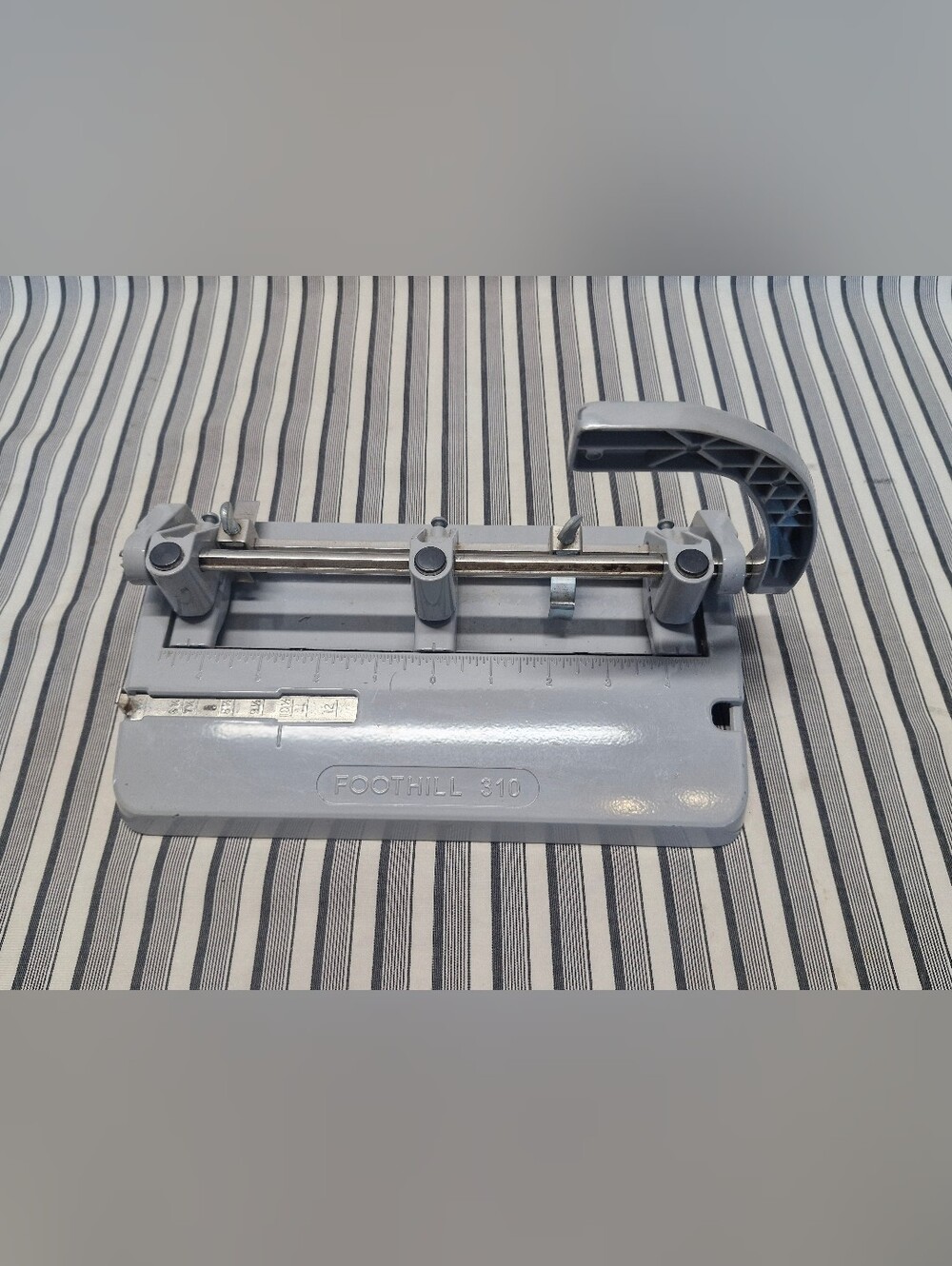 Foothill 310 Adjustable 3 Hole Paper Punch Heavy Duty Made In USA Office Binder